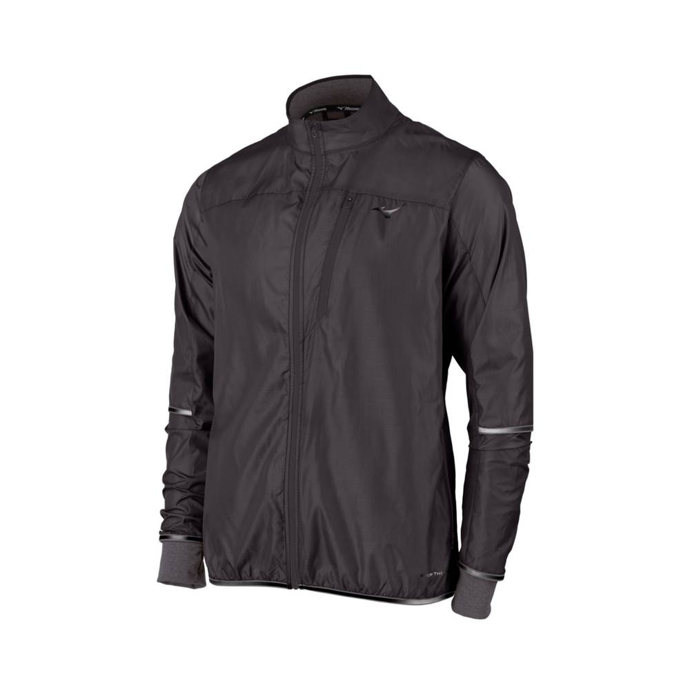 Mens Mizuno Breath Thermo® FZ Jacket deep Grey Philippines (ZTBSWM798)